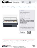Coldline SDC72-F 72" Refrigerated Fish Display Case with Ice Bin and Drain - Image 11