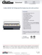 Coldline SDC98-F 102" Refrigerated Fish Display Case with Ice Bin and Drain - Image 12