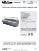 Coldline SDC98 102" Refrigerated Curved Glass Meat Deli Case with Rear Storage - Image 8
