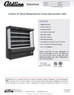Coldline SOC-76-220-B 76" Black Refrigerated Air Curtain Merchandiser, 220V - Image 9