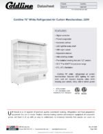 Coldline SOC-76-220-W 76" White Refrigerated Air Curtain Merchandiser, 220V - Image 6