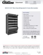 Coldline SOCD-51-B 51" Black Deep Refrigerated Air Curtain Merchandiser - Image 7