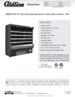 Coldline SOCD-76-B 76" Black Deep Refrigerated Air Curtain Merchandiser, 220V - Image 9
