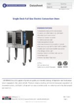 Standard Range SR-COE-SGL-240 Single Deck Full Size Electric Convection Oven - 240V, 1PH - Image 7