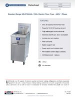 Standard Range SR-EF50-240-1 50lb. Electric Floor Fryer - 240V, 1 Phase - Image 8