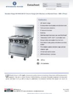 Standard Range SR-ER36-208 36" Electric Range with 6 Burners and Standard Oven - 208V, 3 Phase - Image 9