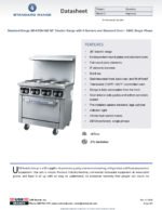 Standard Range SR-ER36-240 36" Electric Range with 6 Burners and Standard Oven - 240V, 1 Phase - Image 9