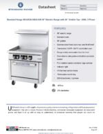 Standard Range SR-ER36-36EG-208 36" Electric Range with 36" Griddle Top - 208V, 3 Phase - Image 6