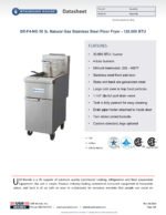 Standard Range SR-F4-NG 50 lb. Natural Gas Stainless Steel Floor Fryer - 120,000 BTU - Image 7