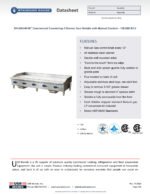 Standard Range SR-G60-M 60" Commercial Countertop 5 Burner Gas Griddle with Manual Control - 150,000 BTU - Image 2