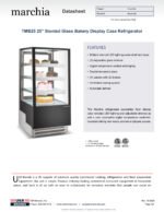 Marchia TMB25 25" Refrigerated Bakery Display Case Straight Glass - Image 12