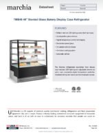 Marchia TMB48 48" Refrigerated Bakery Display Case Straight Glass - Image 7