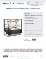 Marchia TMB60 60" Refrigerated Bakery Display Case Straight Glass - Image 5