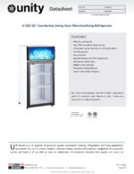 Unity U-CR2 16" Countertop Swing Door Merchandising Refrigerator - Image 3