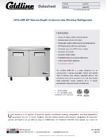 Coldline UCN-48R 48" Narrow Depth Undercounter Worktop Refrigerator - Image 7