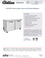 Coldline UCN-60R 60" Narrow Depth Undercounter Worktop Refrigerator - Image 8