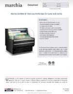 Marchia USTAR36 36" Black Low Profile Open Air Cooler Grab and Go - Image 4