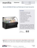 Marchia USTAR60G 60" Black Low Profile Open Air Cooler Grab and Go - Image 4