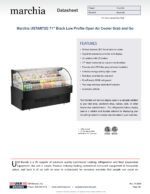 Marchia USTAR72G 71" Black Low Profile Open Air Cooler Grab and Go - Image 5