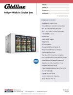Coldline 8 x 14 Four Glass Door Walk-in Merchandiser Cooler Box with Floor - Image 3