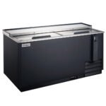Coldline BBC-65 65" Horizontal Reach-In Black Bottle Cooler - 18 Cu. Ft. - Image 2