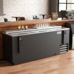 Coldline BBC-80 80" Horizontal Reach-In Black Bottle Cooler - 23 Cu. Ft