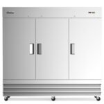 Coldline C-3RR 81" Three Solid Door Commercial Reach-In Refrigerator - Stainless Steel - Image 3