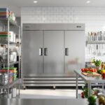 Coldline C-3RR 81" Three Solid Door Commercial Reach-In Refrigerator - Stainless Steel