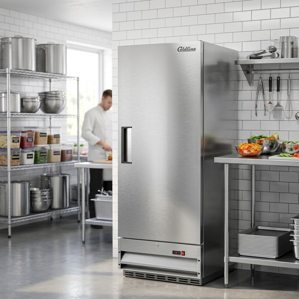 c12r-25-solid-door-commercial-reach-in-refrigerator-11-cu.-ft.jpg Coldline C12R 25" Solid Door Commercial Reach-In Refrigerator-11 Cu. Ft. - Image 1