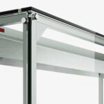 Coldline CBT48-LT 48" Refrigerated Employee Service Salad Bar with Cutting Board and Lighted Glass Sneeze Guard - Image 2