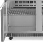 Coldline CBT72-SG 72" Refrigerated Employee Service Salad Bar with Cutting Board and Angled Sneeze Guard - Image 2