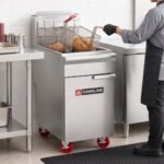 Cookline CF40-NG Commercial 40 lb Natural Gas Deep Fryer - 90,000 BTU