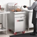 Cookline CF50-LP Commercial 50 lb Propane Gas Deep Fryer - 120,000 BTU
