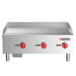 Cookline CGG-36T-HD 36" Commercial Countertop Gas Griddle with Thermostatic Controls - 90,000 BTU - Image 2