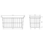 Coldline White Coated Hanging Basket for CF91 - Image 2
