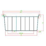 Coldline White Coated Hanging Basket for SD34 - Image 2