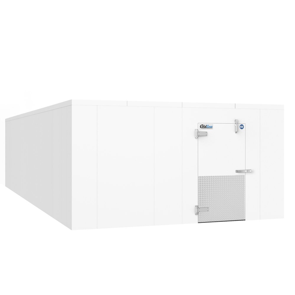coldline-wcp14x14-walk-in-left-hinge-no-floor.jpg Coldline 14 x 14 Walk-in Refrigerator Cooler Box - Image 1
