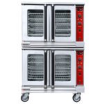 Cookline CV100-DBL-208-3 Double Deck Full Size Electric Convection Oven - 208V, 3 Phase - Image 2