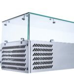 Coldline CTP80SG 80" Refrigerated Countertop Salad Bar, Glass Topping Rail, 9 Pans - Image 8