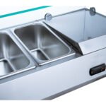 Coldline PDR-60-SG 60" Refrigerated Pizza Prep Dough Retarder with Refrigerated Glass Topping Rail - Image 7
