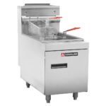 Cookline CTF3-LP Commercial 35 lb Liquid Propane Stainless Steel Countertop Fryer - 66,000 BTU