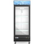 Coldline D10-B 27" Glass Door Merchandiser Freezer with LED Lighting, Black - Image 3