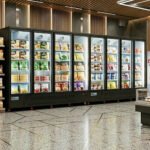 Coldline D8-B 197" Eight Glass Door Merchandiser Freezer with LED Lighting, Black