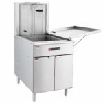 Cookline DOF-125 Commercial 125 lb. Gas Flat Bottom Donut Fryer - 90,000 BTU - Image 2