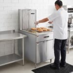 Cookline DOF-170 Commercial 170 lb. Gas Flat Bottom Donut Fryer - 120,000 BTU