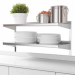 Prepline PDOS-92P Stainless Steel Double Overshelf - 14" x 92" - Image 2