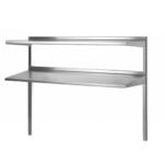 Prepline PDOS-44P Stainless Steel Double Overshelf - 14" x 44"