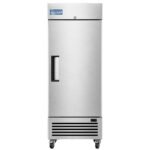 Evercool E-1FE 29" Solid Door Commercial Reach-In Freezer - Stainless Steel - Image 2