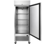 Evercool E-1FE 29" Solid Door Commercial Reach-In Freezer - Stainless Steel - Image 3