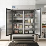 Evercool E-2RE 54" Two Solid Door Commercial Reach-In Refrigerator - Stainless Steel